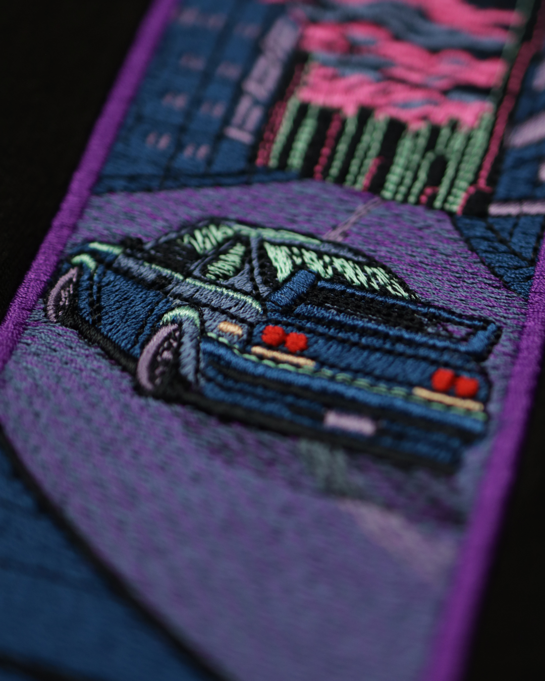 Neon Drift - Embroidered - Oversized Tee